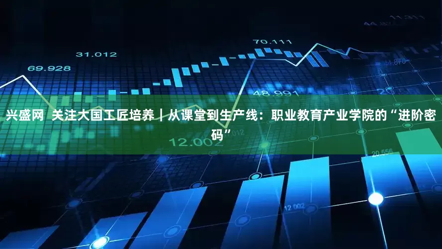 兴盛网  关注大国工匠培养｜从课堂到生产线：职业教育产业学院的“进阶密码”
